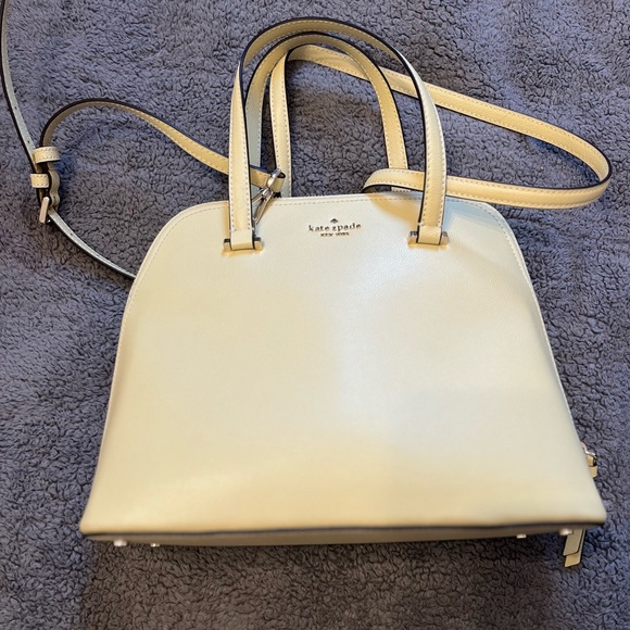 ♠️Kate Spade purse yellow Satchel. Used once. - Picture 2 of 5
